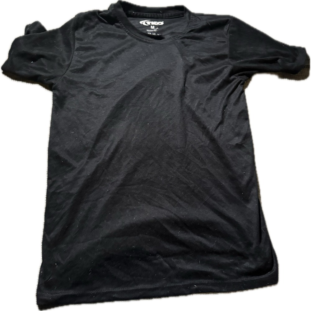 TKO Mens Performance T-Shirt Bundle 2 Pack Black Short Sleeve Activewear Medium